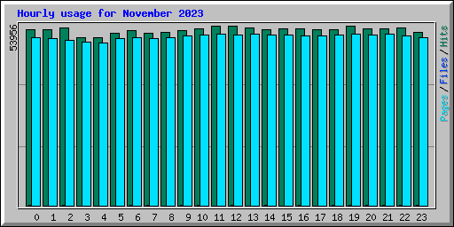 Hourly usage for November 2023